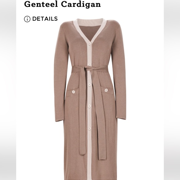 Cabi Genteel Tan Cardigan Sweater - Picture 1 of 3
